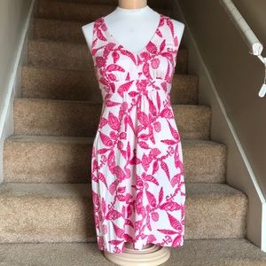 Lilly Pulitzer summers dress in pink and white